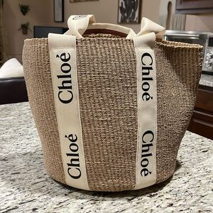 Chloe Large Woody (raffia) Tote